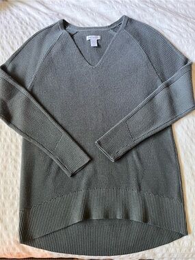 ATHLETA Hanover V-neck sweater merino wool blend